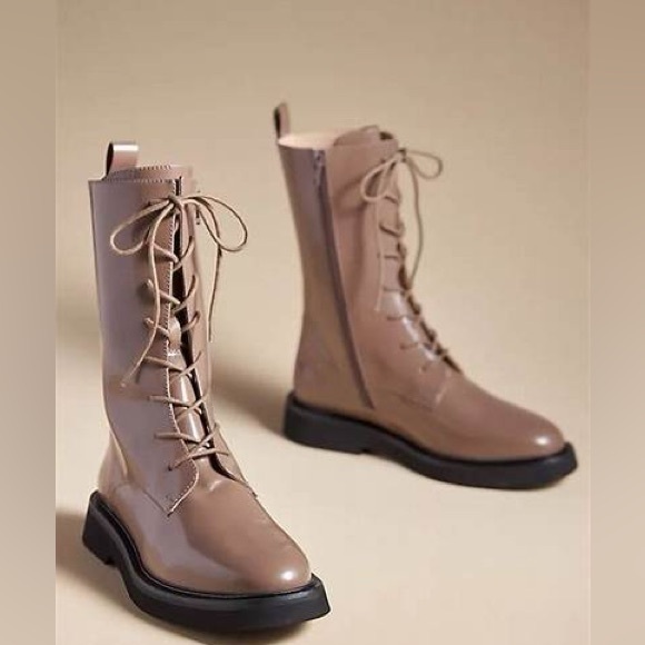 Pilcro Lace-Up Leather Stompy Boot - Picture 1 of 4